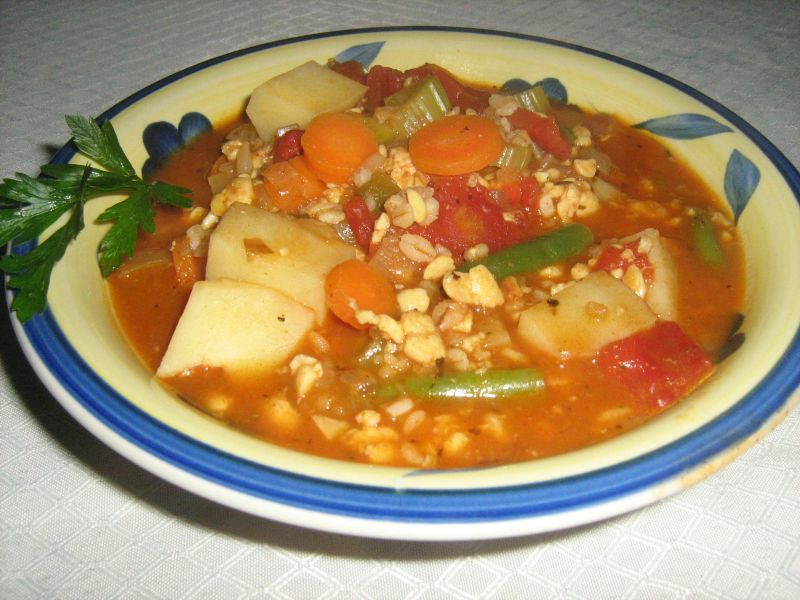 Barley Tempeh Soup