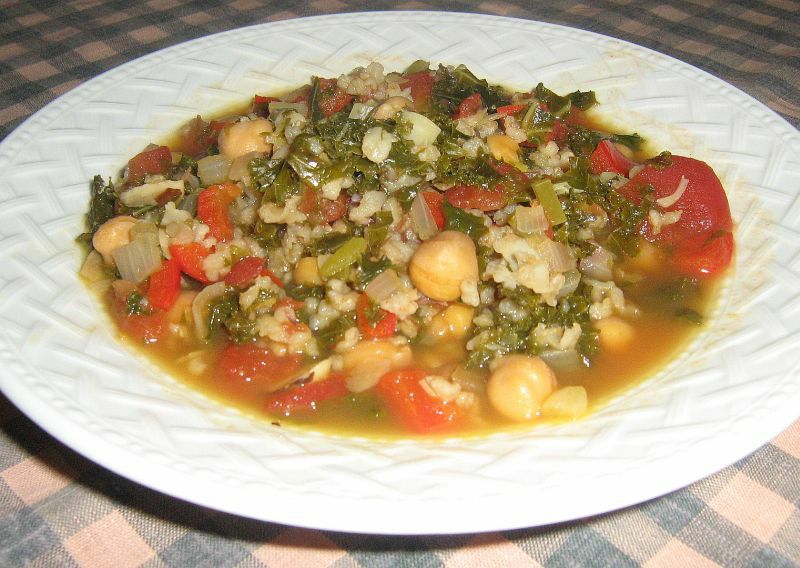 Kale and Rice Chowder