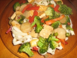 Tofu Udon Stir Fry