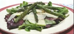 Apple and asparagus salad